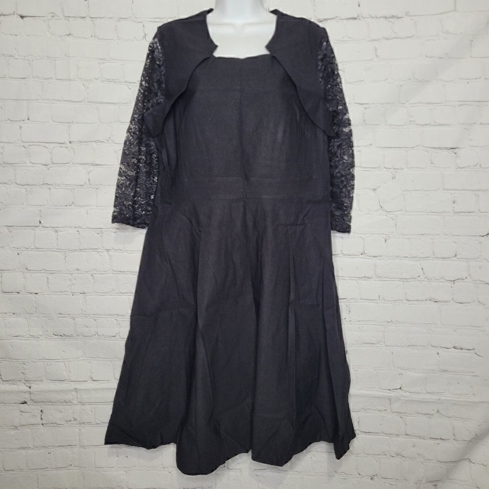Women's Vintage Style Floral Lace Dress XXL
